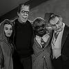 Yvonne De Carlo, Fred Gwynne, Irwin Charone, and Al Lewis in The Munsters (1964)