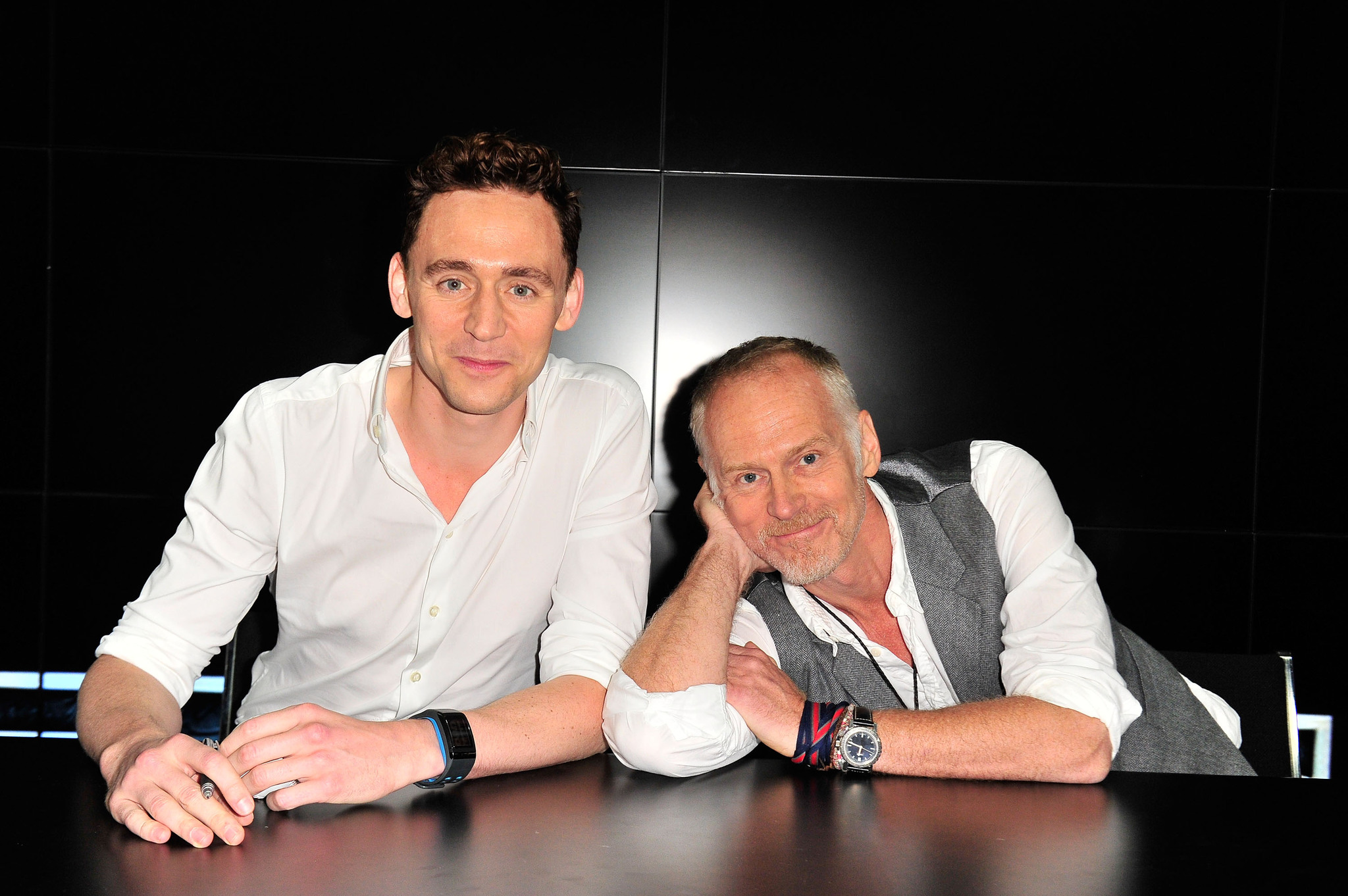 Alan Taylor and Tom Hiddleston at an event for Thor: The Dark World (2013)