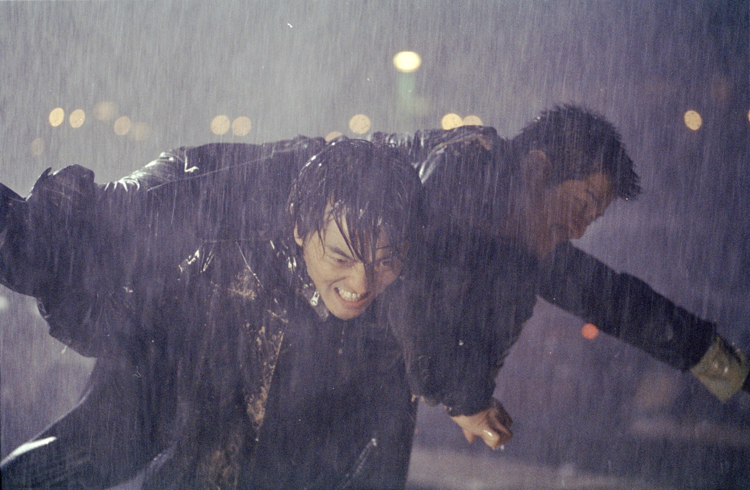 Ekin Cheng and Aaron Kwok in Divergence (2005)