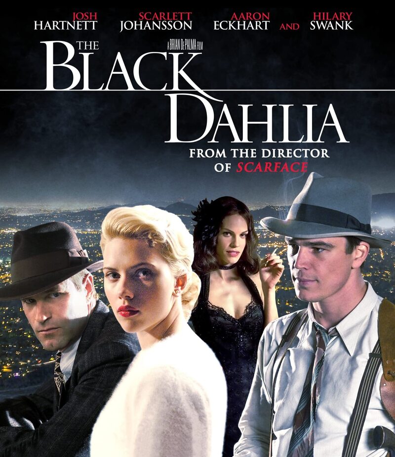 Aaron Eckhart, Josh Hartnett, Hilary Swank, and Scarlett Johansson in The Black Dahlia (2006)