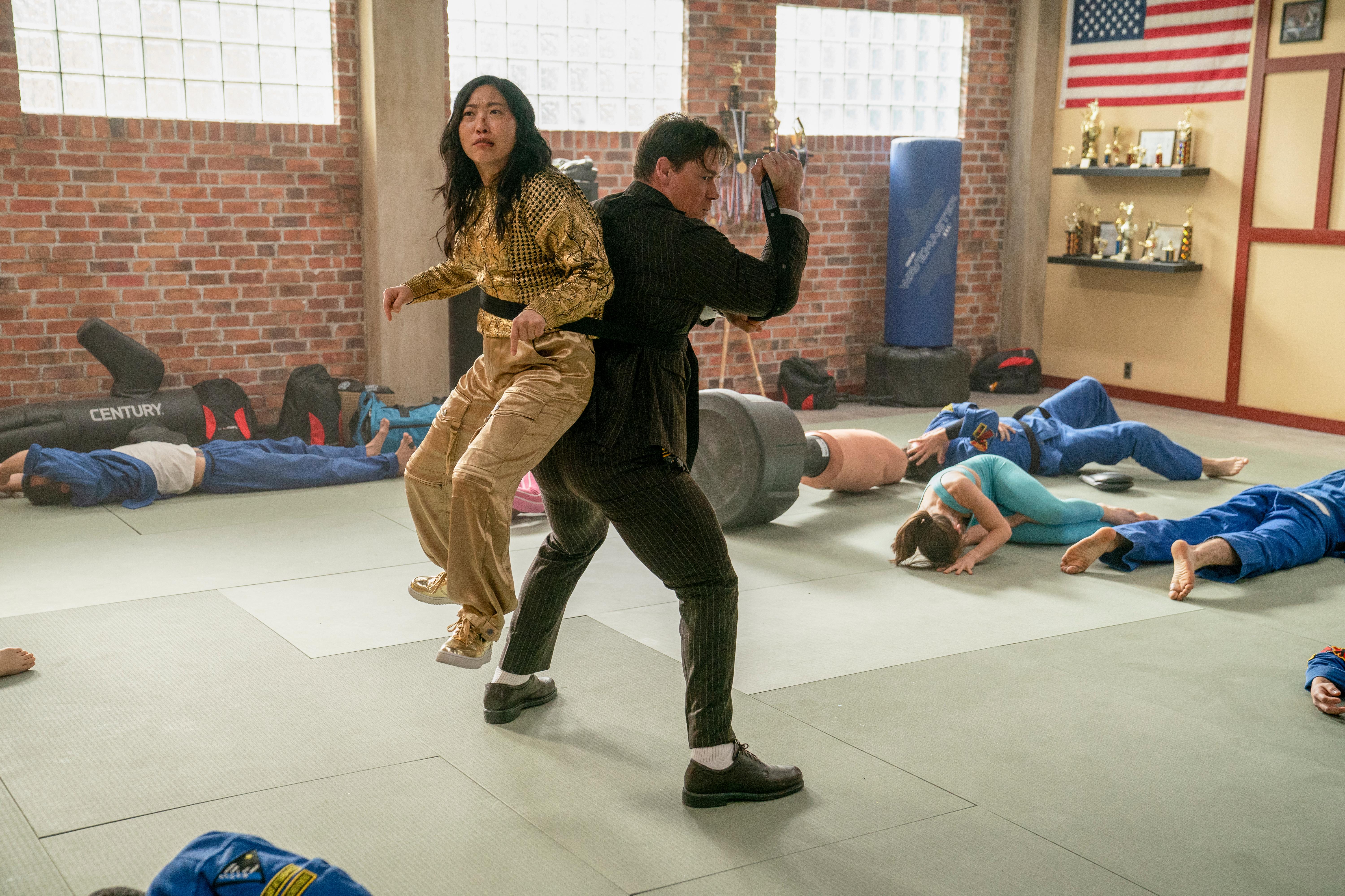 John Cena and Awkwafina in Jackpot! (2024)