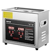 VEVOR Sonic Cleaner with Digital Timer & Heater, Professional Ultra Sonic Jewelry Cleaner, S...