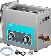 VEVOR 6L Sonic Cleaner, 304 Stainless Steel Professional Knob Control, Ultrasonic Cleaner wi...