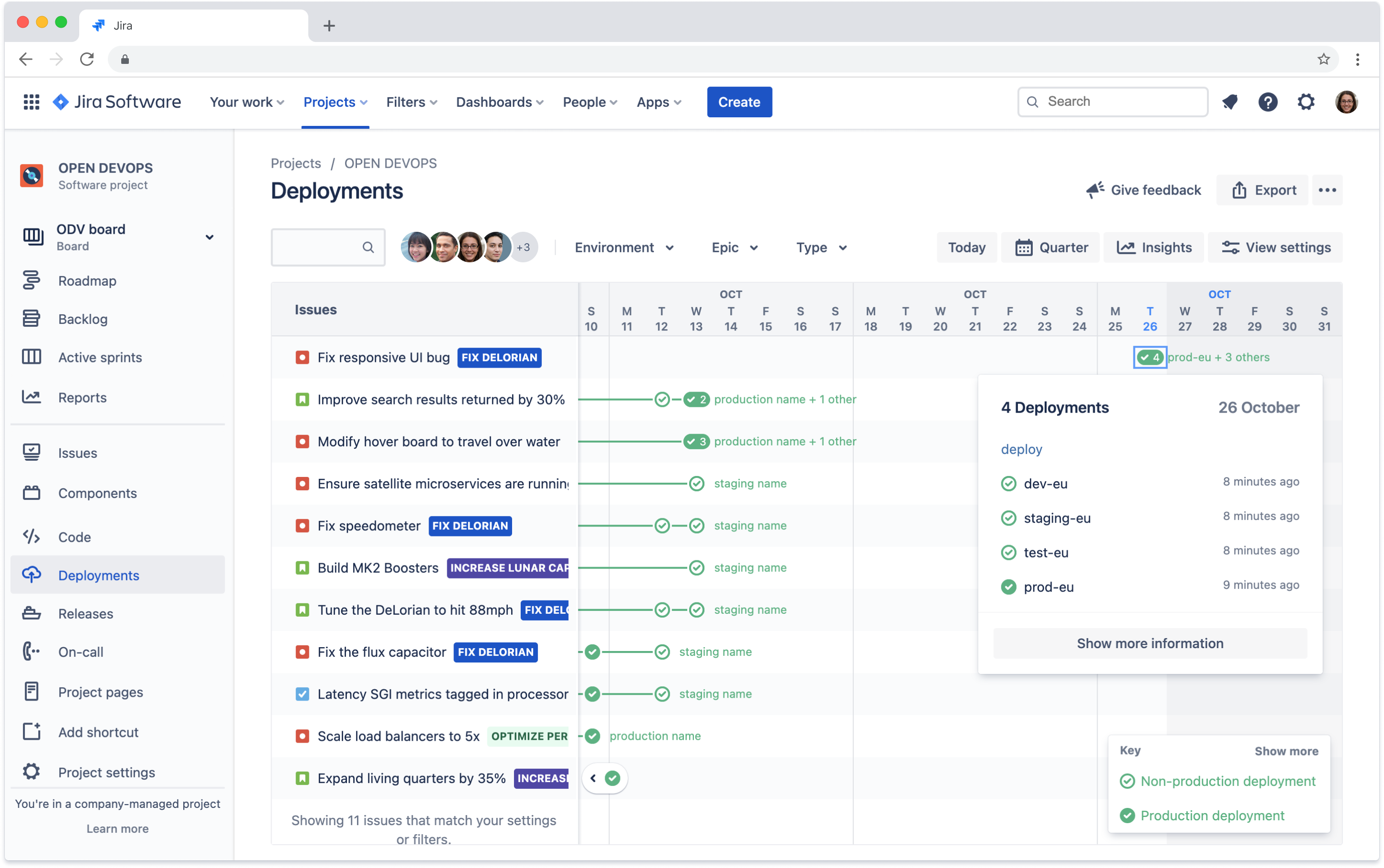 Jira Software + GitHub screenshot