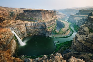 Palouse Falls State Park at Sunset Washington