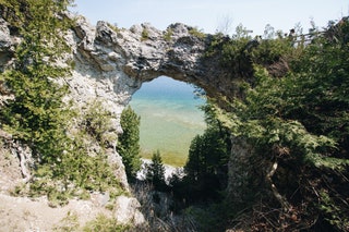 Arch Rock On Mackinaw Island