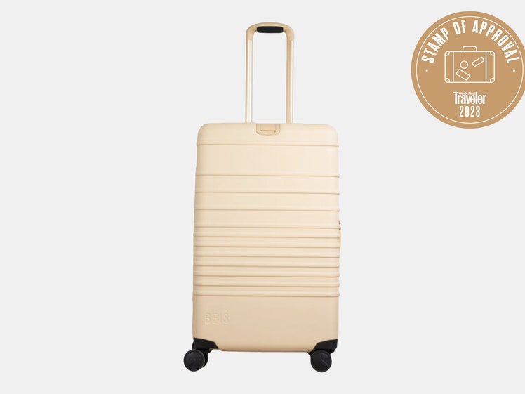 Beis CheckIn Roller suitcase in beige