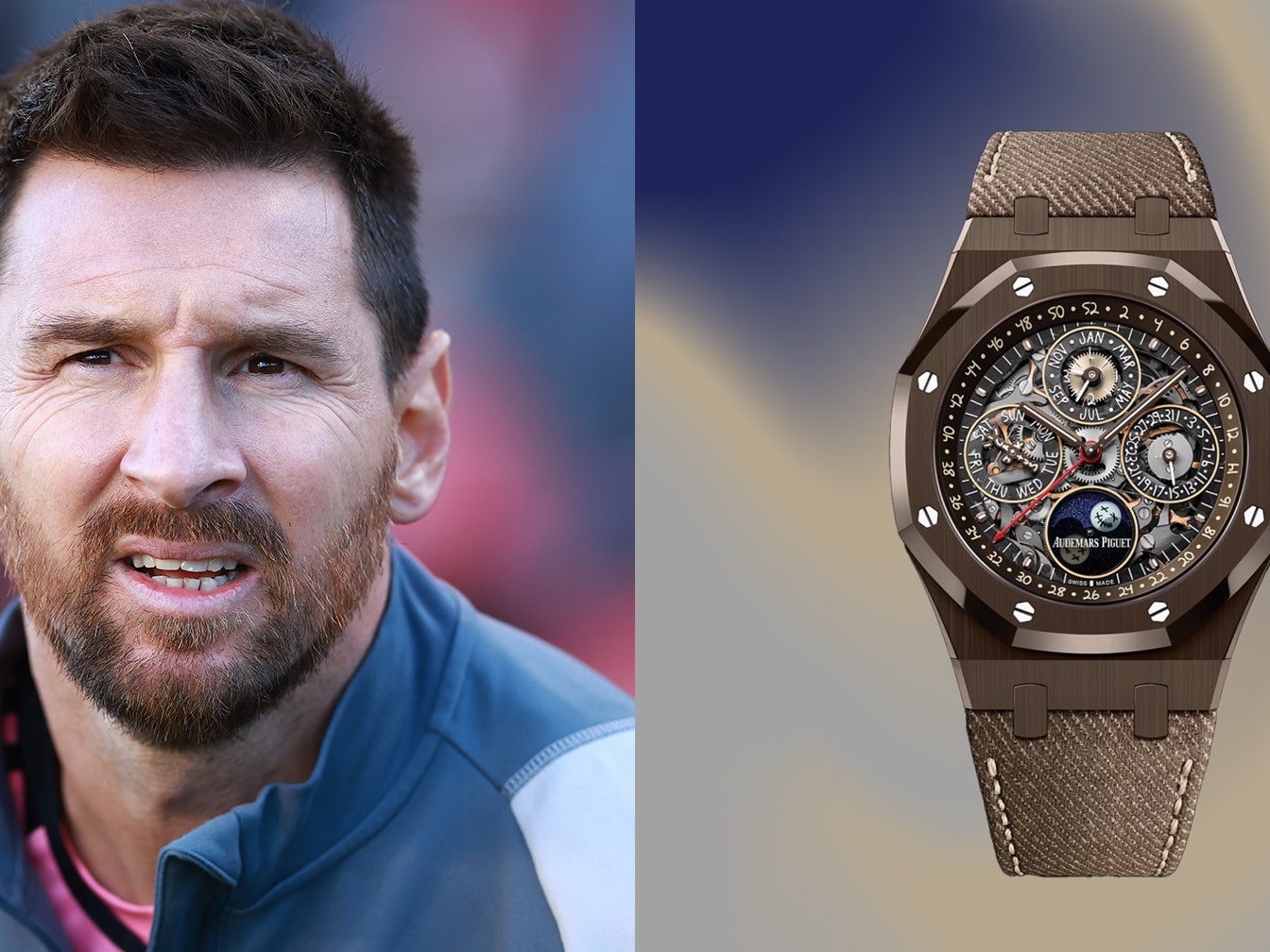 Lionel Messi Stepped Out in a Rare Travis Scott&#8211;Designed Royal Oak