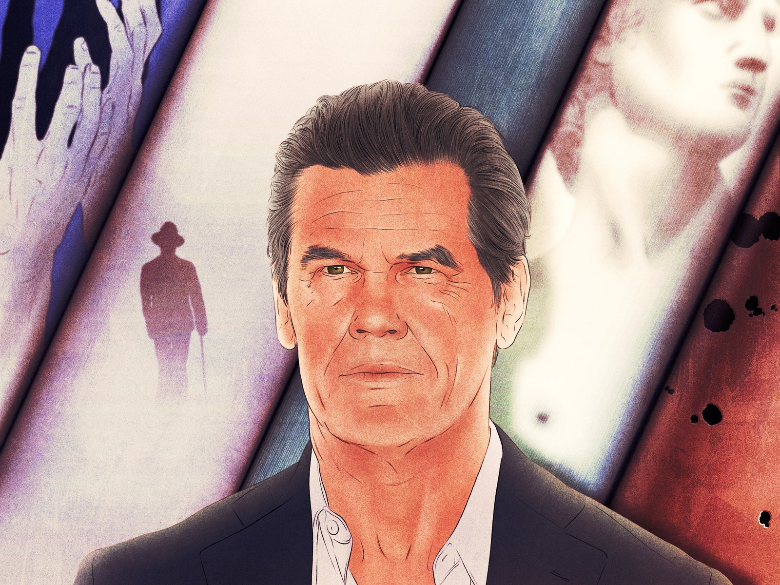 Illustration of Josh Brolin