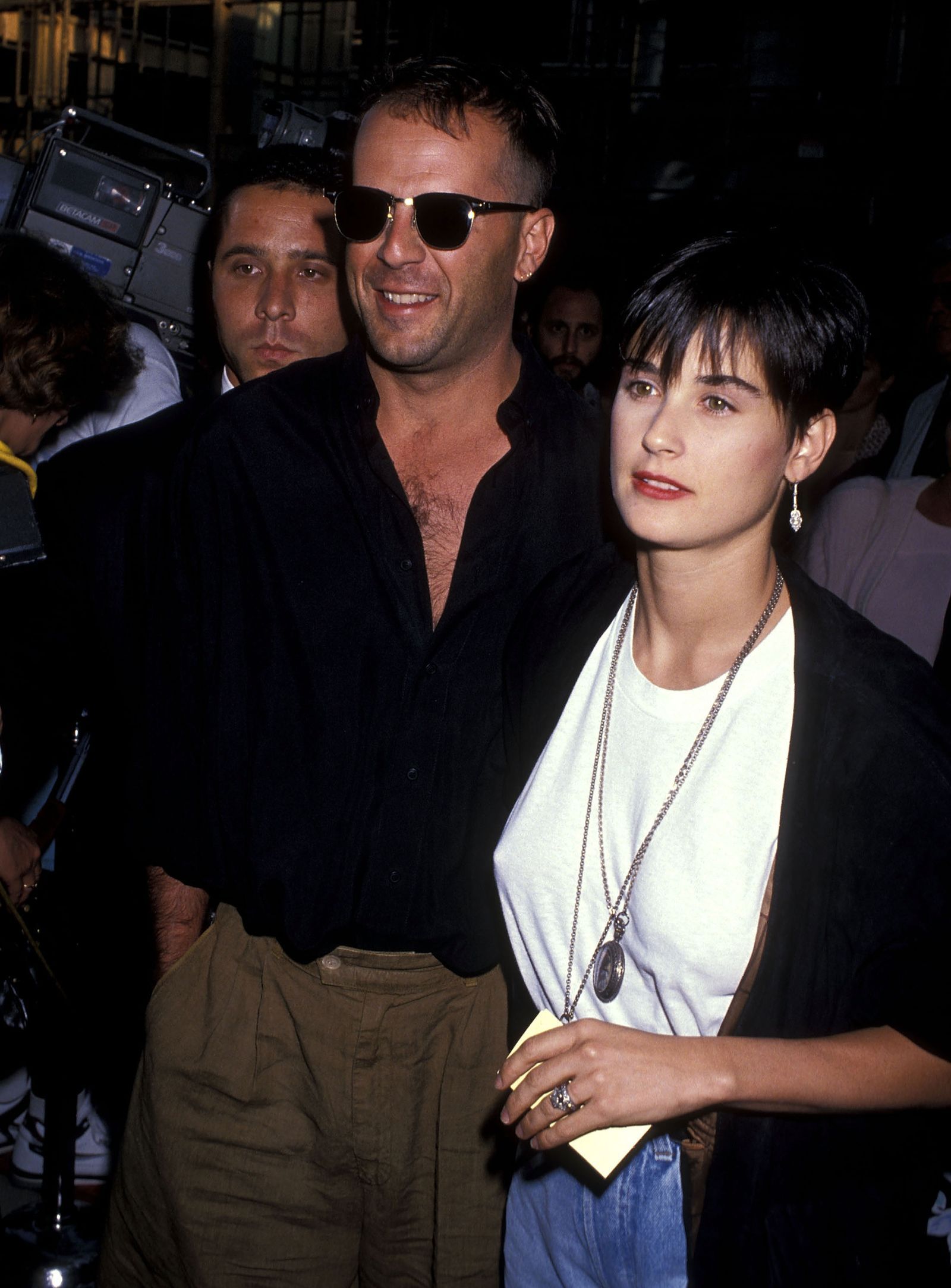 BEVERLY HILLS CA  JULY 13   Actor Bruce Willis and actress Demi Moore attend the When Harry Met Sally Beverly Hills...