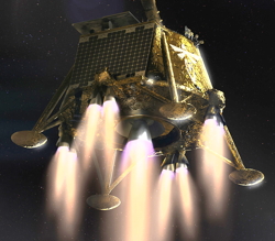 Image of the Blue Ghost Mission 1 (Firefly) spacecraft.