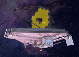 Image of the James Webb Space Telescope spacecraft.