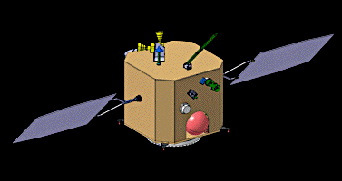 Image of the Korea Pathfinder Lunar Orbiter spacecraft.