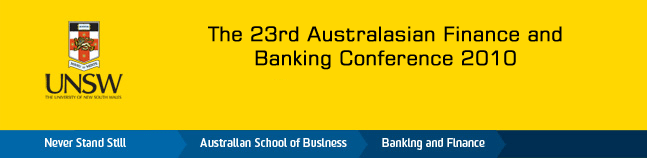 23rd Australasian Finance & Banking Conference 2010 Logo