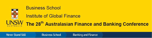 28th Australasian Finance & Banking Conference 2015 Logo