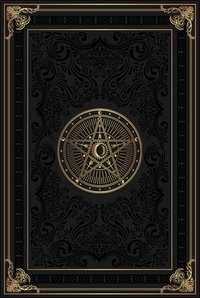  Alliance magique Editions - Grimoire Vierge Pentacle Lunaire noir.