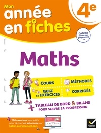 Maths 4e (fiches de révision & exercices) - tout le programme de 4e en fiches.