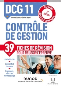 Romaric Duparc et Sabine Sépari - DCG 11 Contrôle de gestion - Fiches de révision.