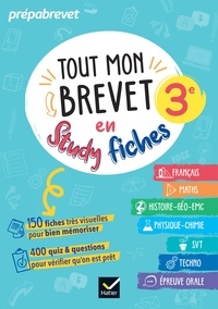 Sophie André et Sandrine Aussourd - Tout mon brevet 2025 en studyfiches - 3e (toutes les matières) - fiches visuelles & quiz pour réviser son brevet facilement.