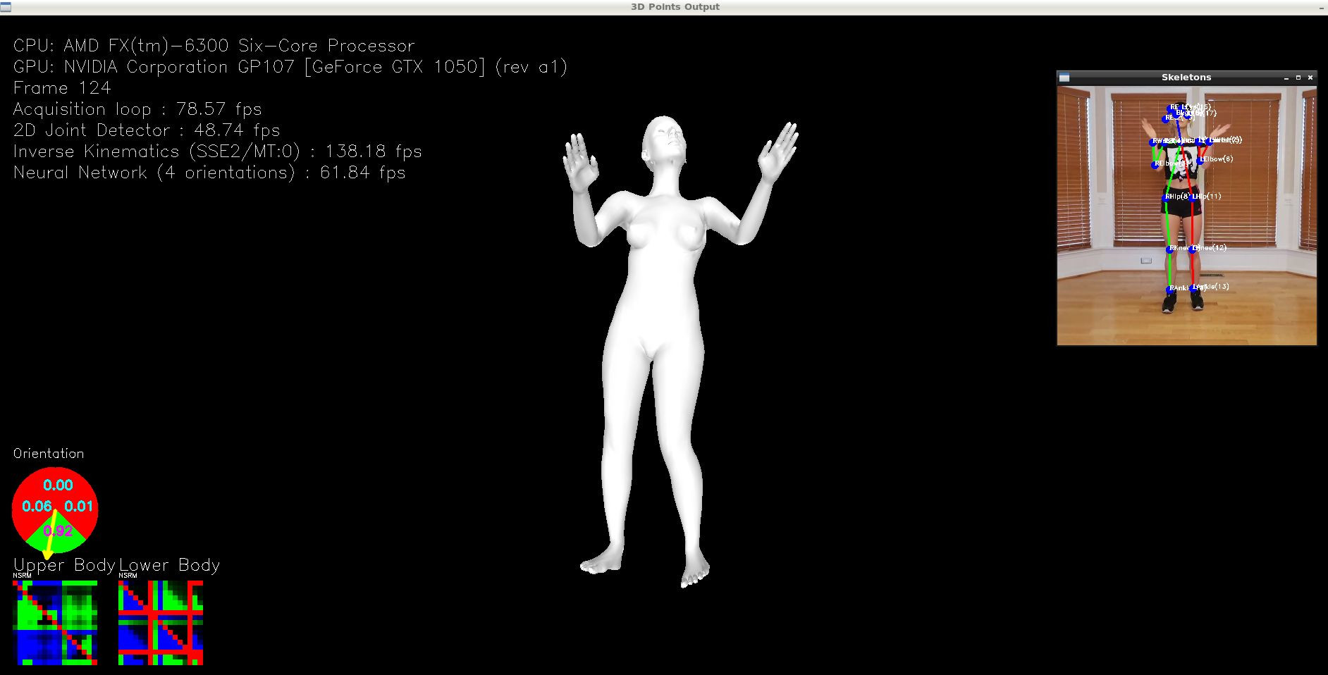 MocapNETLiveWebcamDemo OpenGL visualization