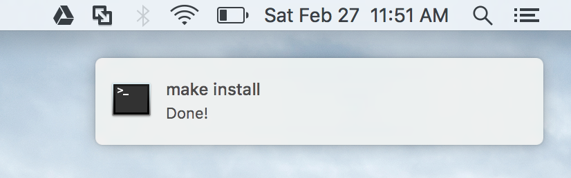 macOS Banner Notification