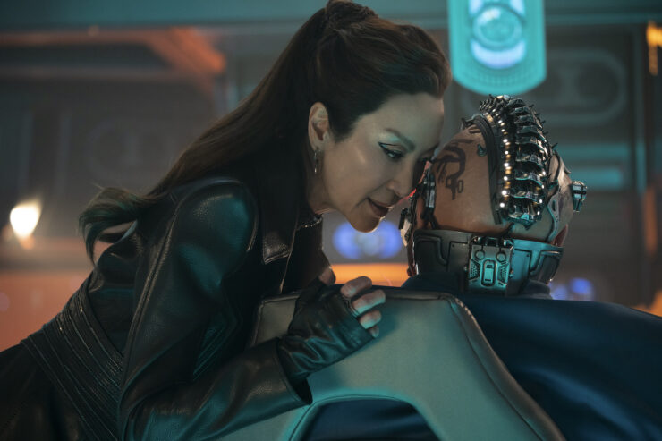 Michelle Yeoh as Georgiou and Joe Pingue as Dada Noe in Star Trek: Section 31