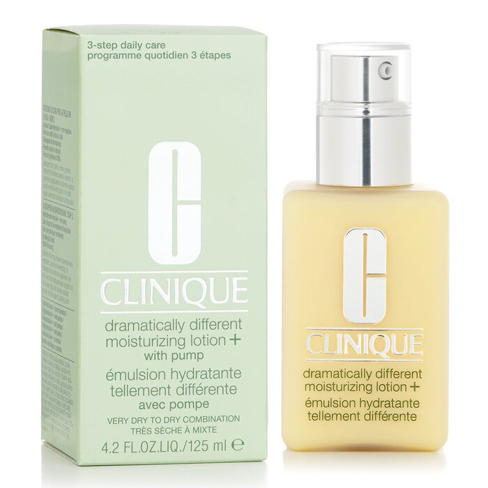 Clinique Dramatically Different Moisturizing Lotion+ - For Very Dry to Dry Combination Skin (With Pump) 125ml/4.2ozProduct Thumbnail