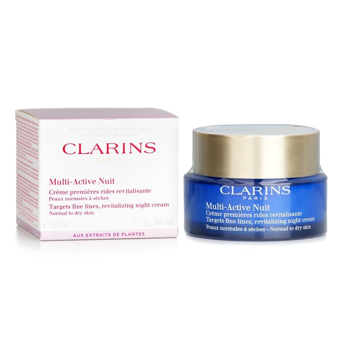 Clarins Multi-Active Night Targets Fine Lines Revitalizing Night Cream - For Normal To Dry Skin 50ml/1.7ozProduct Thumbnail