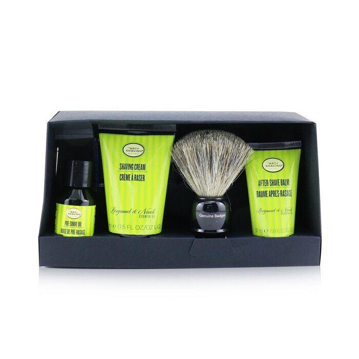 The Art Of Shaving Set Con Bolsa The Four Elements of The Perfect Shave - Bergamot & Neroli : Aceite Pre Afeitado + Crema de Afeitar + Bálsamo Para Después de Afeitar + Brocha + Cuchilla 5pcs+1BagProduct Thumbnail