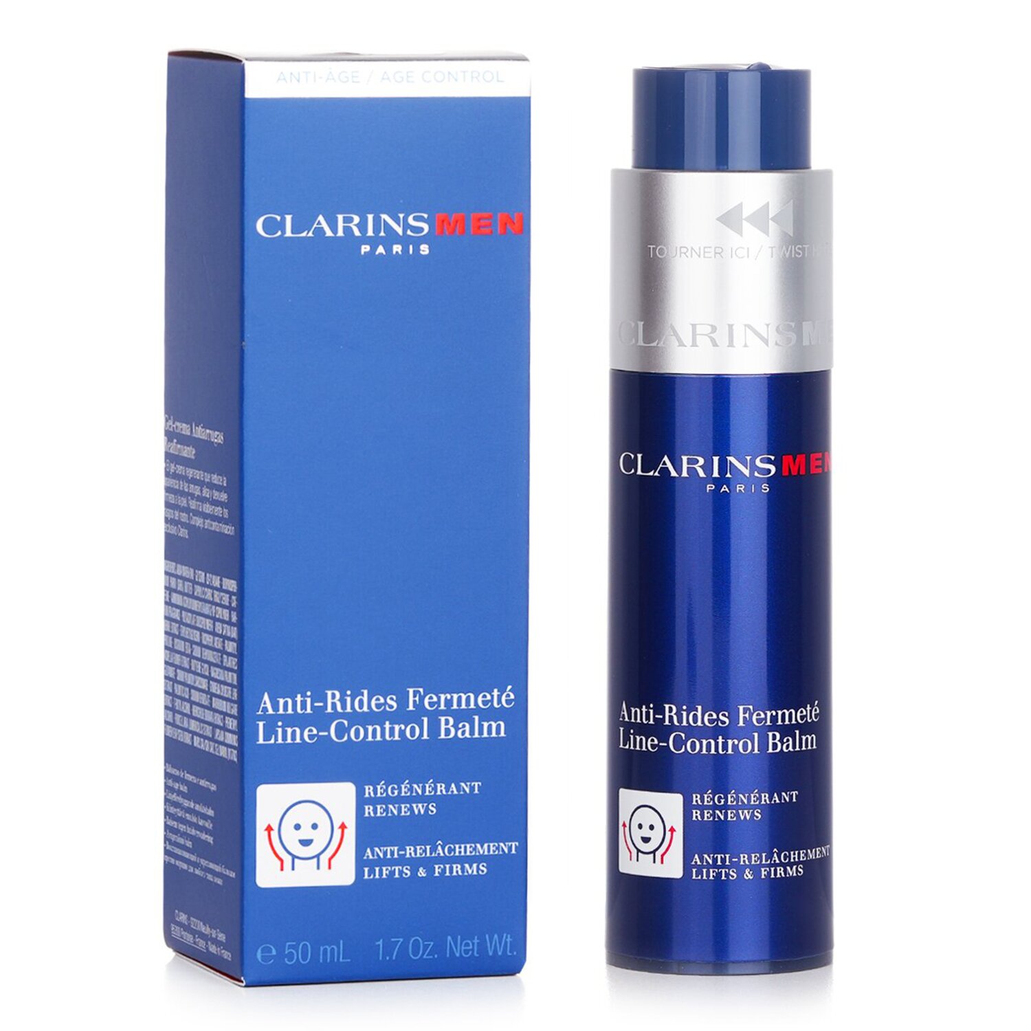 Clarins บาล์มควบคุมริ้วรอย Men Line-Control Balm 50ml/1.7oz