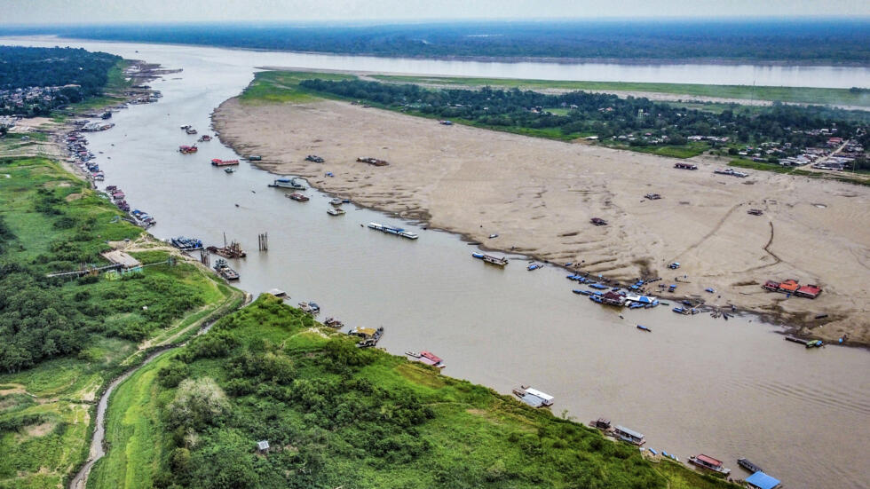 Low water levels in the Amazon have prevented access for barges that supply food, drinking water and fuel to communities