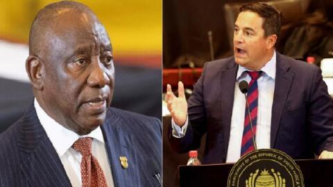 Cyril Ramaphosa (ANC) / John Steenhuisen (DA/AD-Alliance Démocratique)