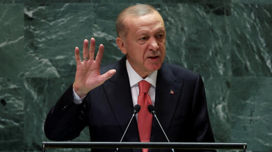 Turkish President Recep Tayyip Erdogan addresses the UN General Assembly in New York, criticising Israel and calling for international action.