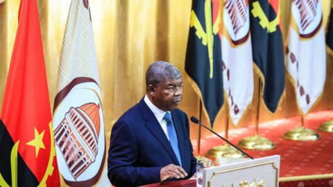 O Presidente de Angola, João Lourenço, na mensagem sobre o Estado da Nação no início do ano parlamentar. 16/10/2023