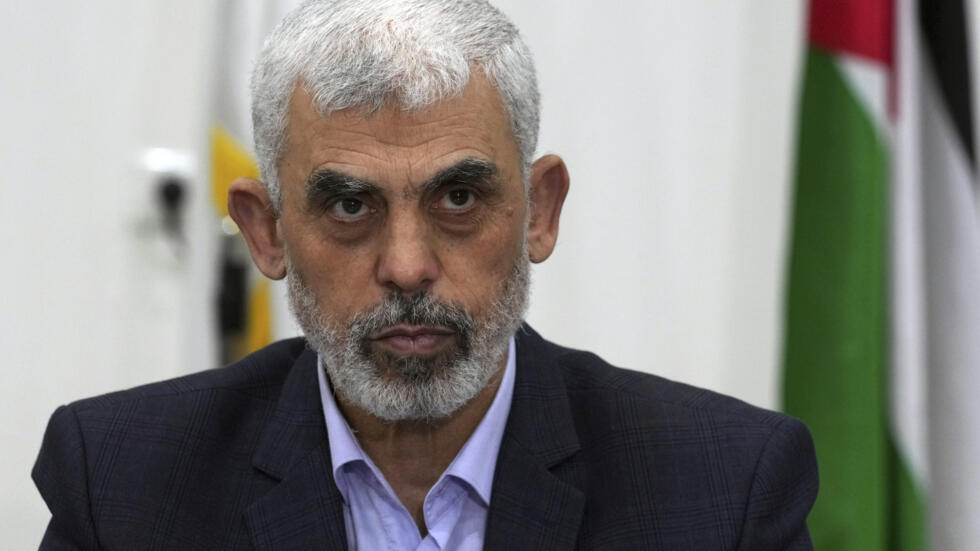 Le chef du Hamas, Yahya Sinwar, le 13 avril 2022 à Gaza.