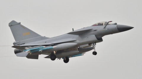 The Chengdu J-10 Vigorous Dragon (Chinese: 歼-10 猛龙; pinyin: Jiān-10 Měnglóng; NATO reporting name: Firebird[4][5]), is a medium-weight 4.5 generation, single-engine, multirole combat aircraft using a delta wing and canard design.[2] It is produced by the Chengdu Aircraft Corporation (CAC) for the People's Liberation Army Air Force (PLAAF), Pakistan Air Force (PAF) and People's Liberation Army Naval Air Force (PLANAF).