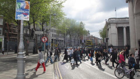 Le centre-ville de Dublin, la capitale de l'Irlande. (Image d'illustration)