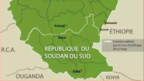 存档地图 / 非洲国家南苏丹及其首都朱巴（Juba）。
Carte archive / Afrique : Soudan du Sud et sa capitale : Juba.