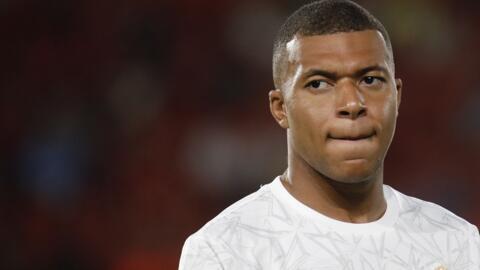 El delantero francés Kylian Mbappé con los colores del Real Madrid el 18 de agosto de 2024, durante su primer partido en la Liga española ante el Real Mallorca.