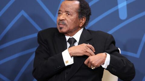 Le président camerounais Paul Biya le 13 décembre 2022 à Washington lors du Sommet des leaders africains lors du Forum de l'Espace.