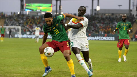 Le Camerounais Jean Charles Castelletto (vert) et le Sénégalais Sadio Mané seront présents avec leur sélection à CAN 2025 au Maroc.