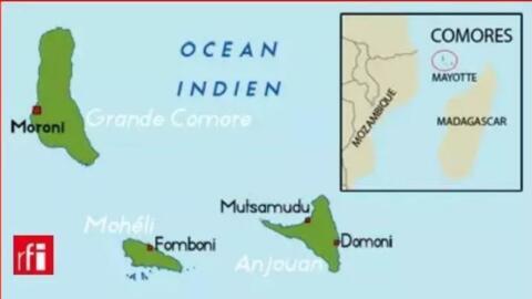 FMM RFI archive - carte du pays - Afrique - les Comores