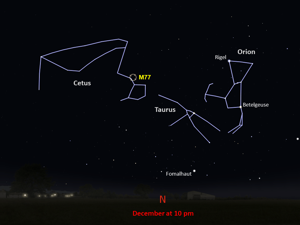 locator star chart for M77