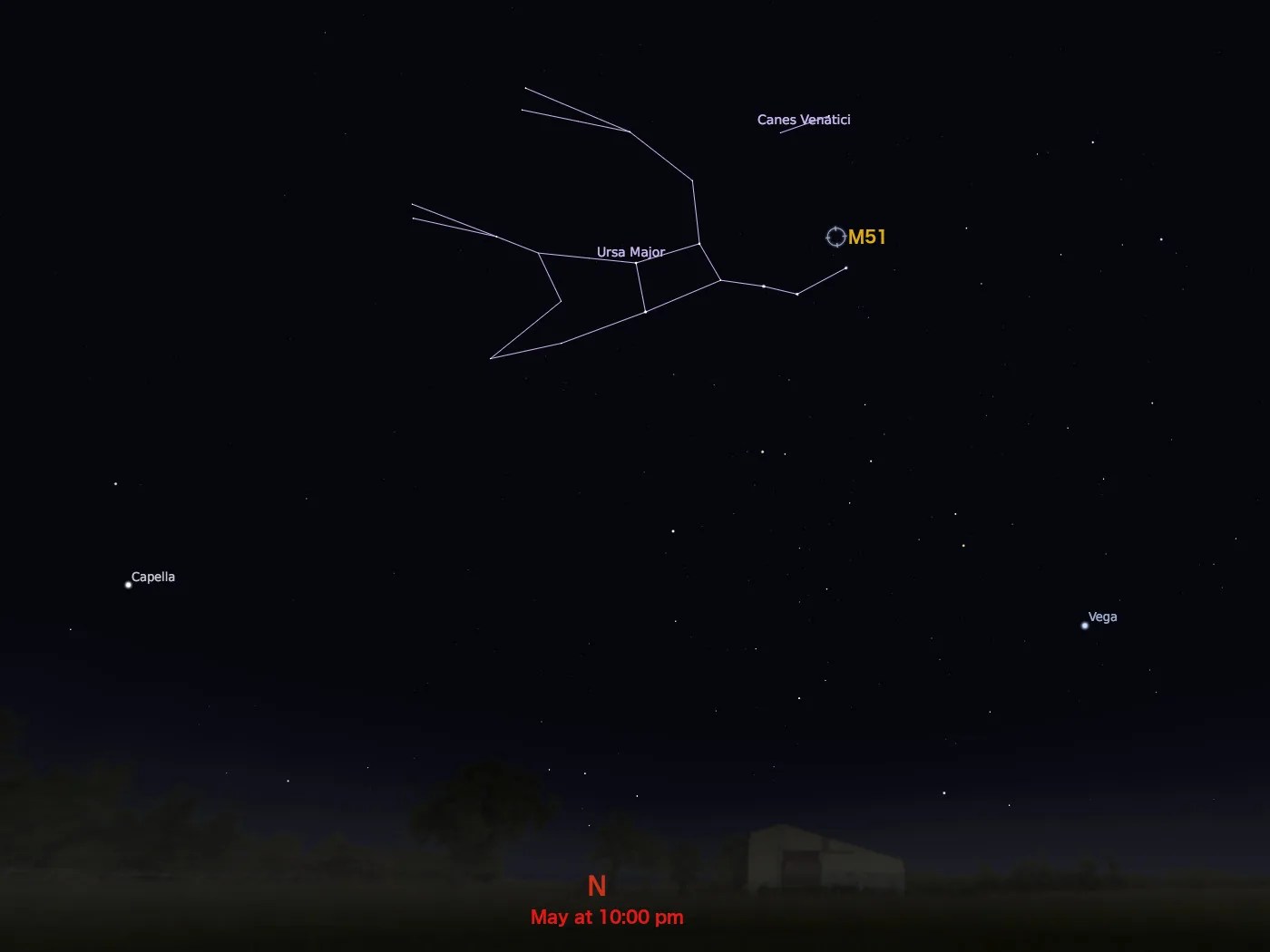 locator star chart for M51