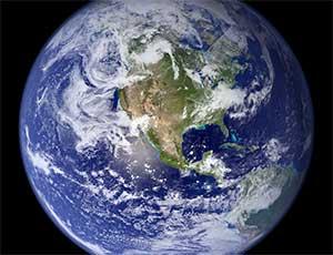 Earth blue marble photo