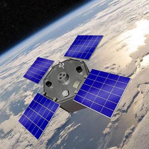 an illustration of ACRIMSAT in orbit