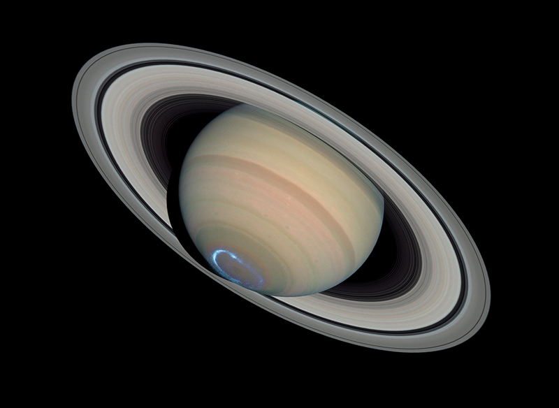 Hubble image of Saturn