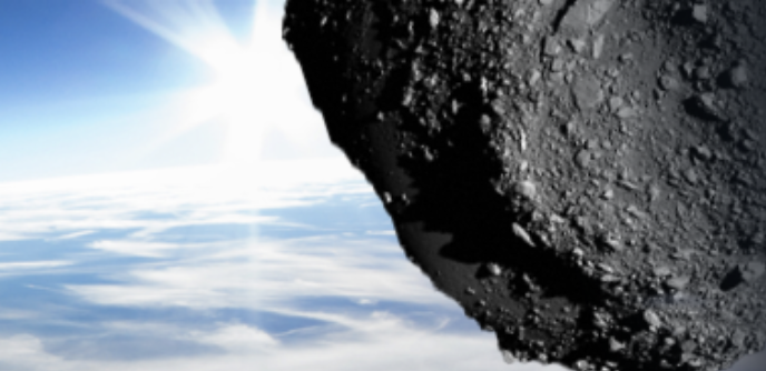 near-earth asteroid by a sky