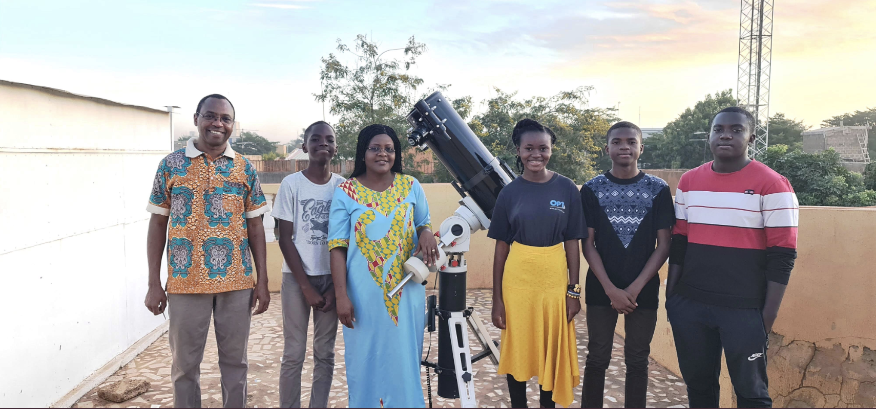 Children from Nigeria in the Space Surfers Program