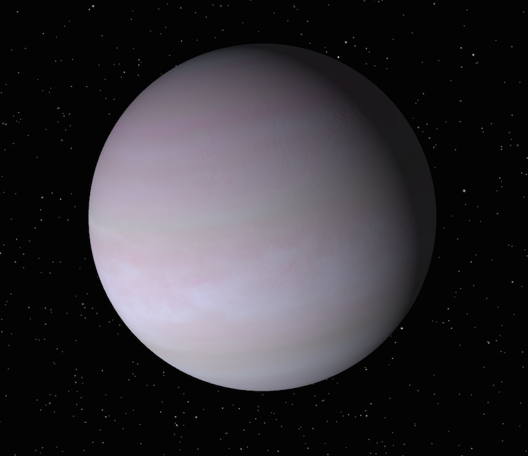 A NASA visualization of the gas giant, Gamma Cephei A b, also known as "Tadmor."